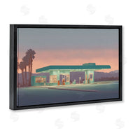 Noah Bay | Deserted Gas Station at Sunset