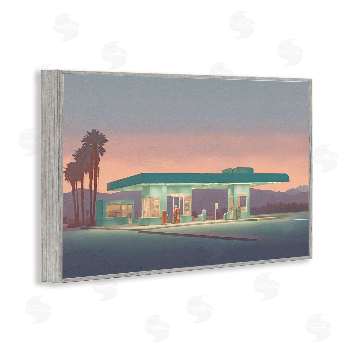 Noah Bay | Deserted Gas Station at Sunset