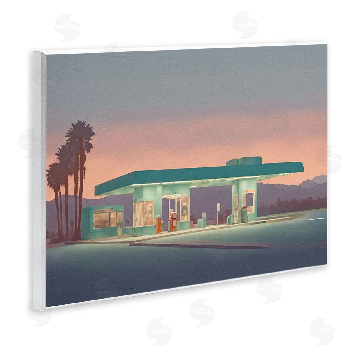Noah Bay | Deserted Gas Station at Sunset