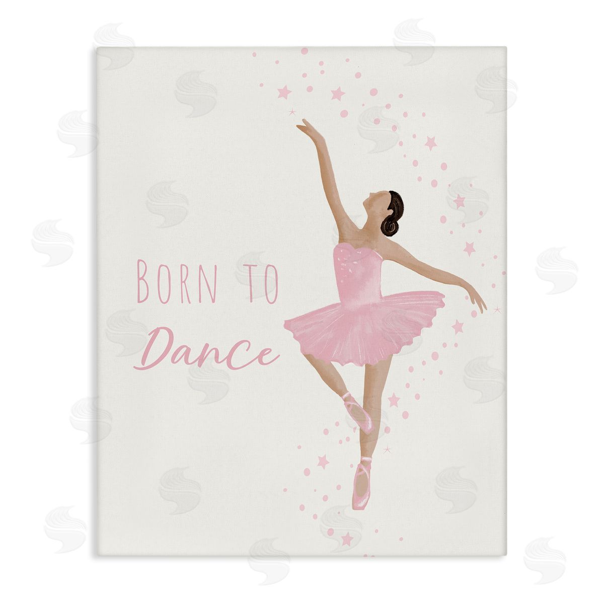 Born To Dance Ballerina Canvas Wall Art, Home Decor by Chen Alyesh
