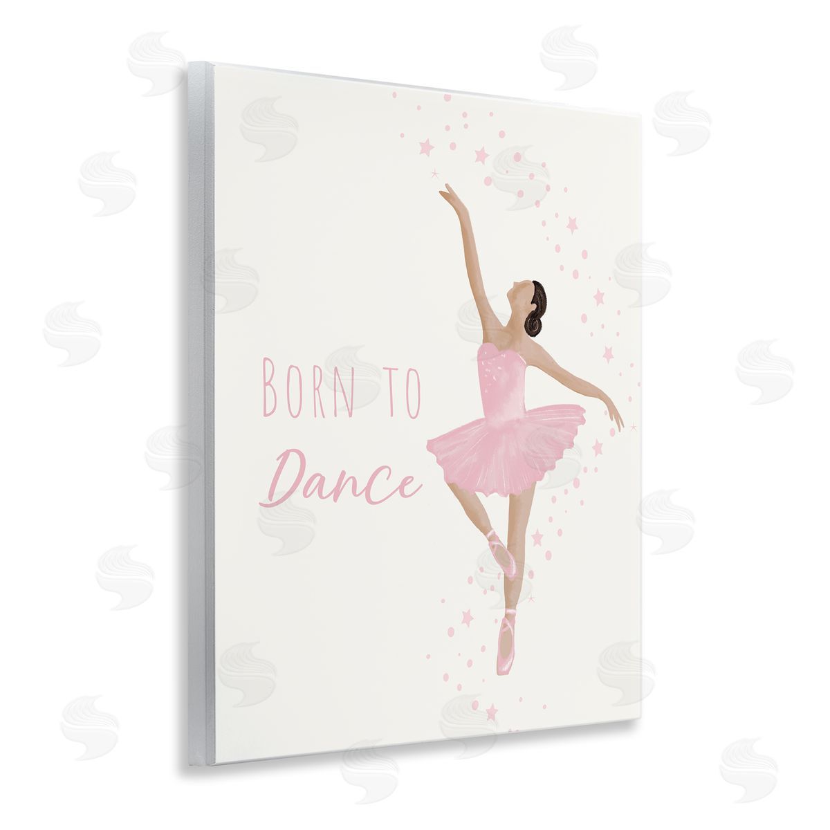 Born To Dance Ballerina Wood Plaque Wall Art, Home Decor by Chen Alyesh