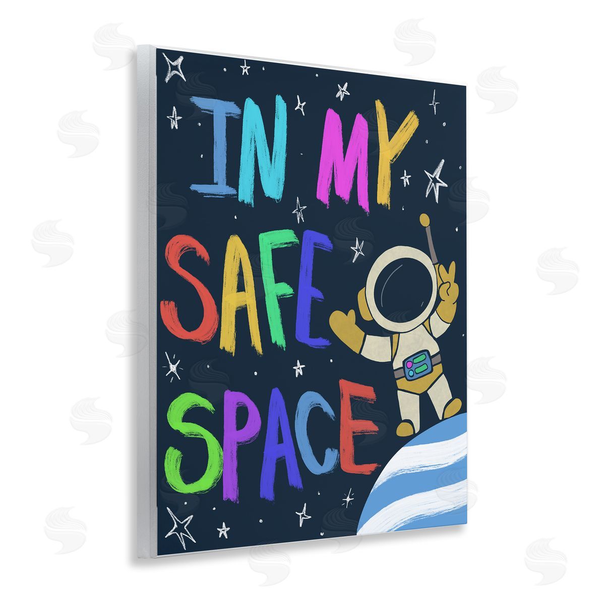 Comforting In My Safe Space Wood Plaque Wall Art, Home Decor by Chen Alyesh