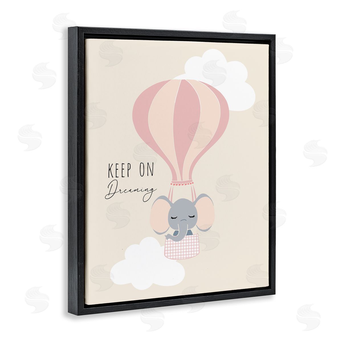 Inspiring Keep On Dreaming Black Floating Frame Canvas Wall Art, Home Decor by Chen Alyesh