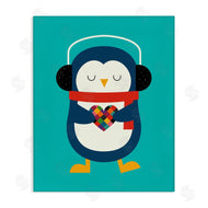 Andy Westface | Penguin with Geometric Heart