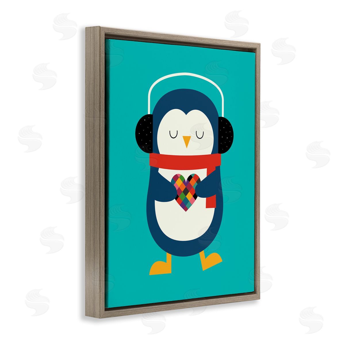Andy Westface | Penguin with Geometric Heart