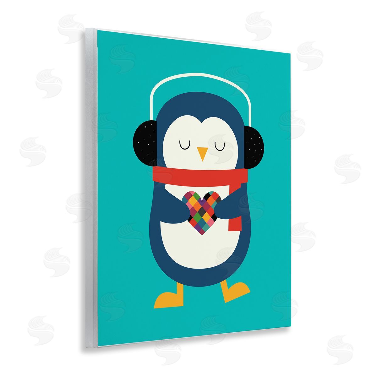 Andy Westface | Penguin with Geometric Heart