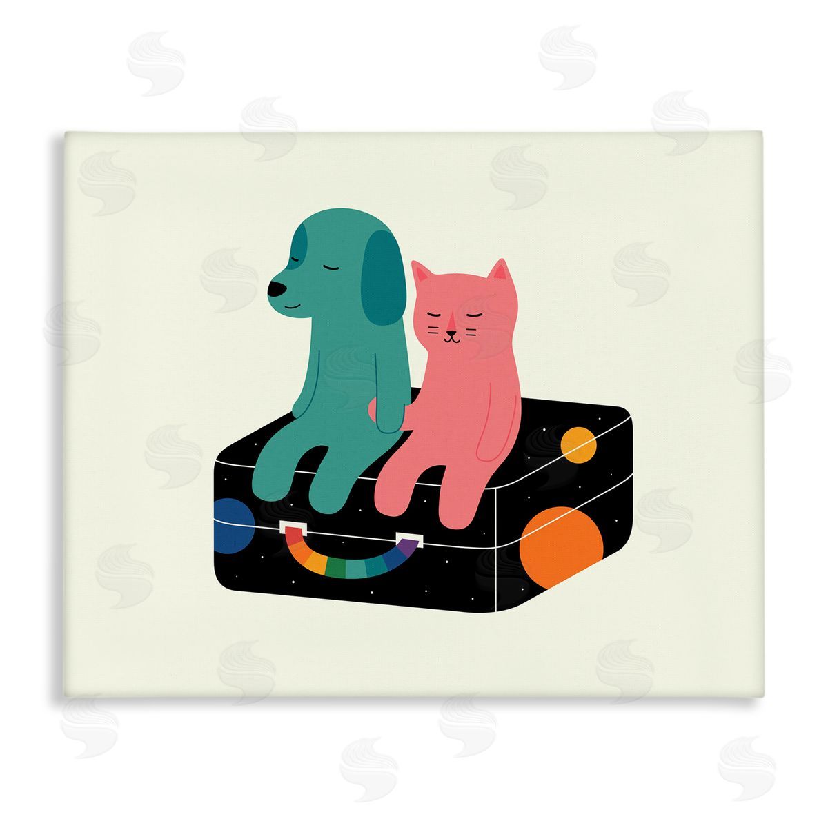 Andy Westface | Cat & Dog on Suitcase