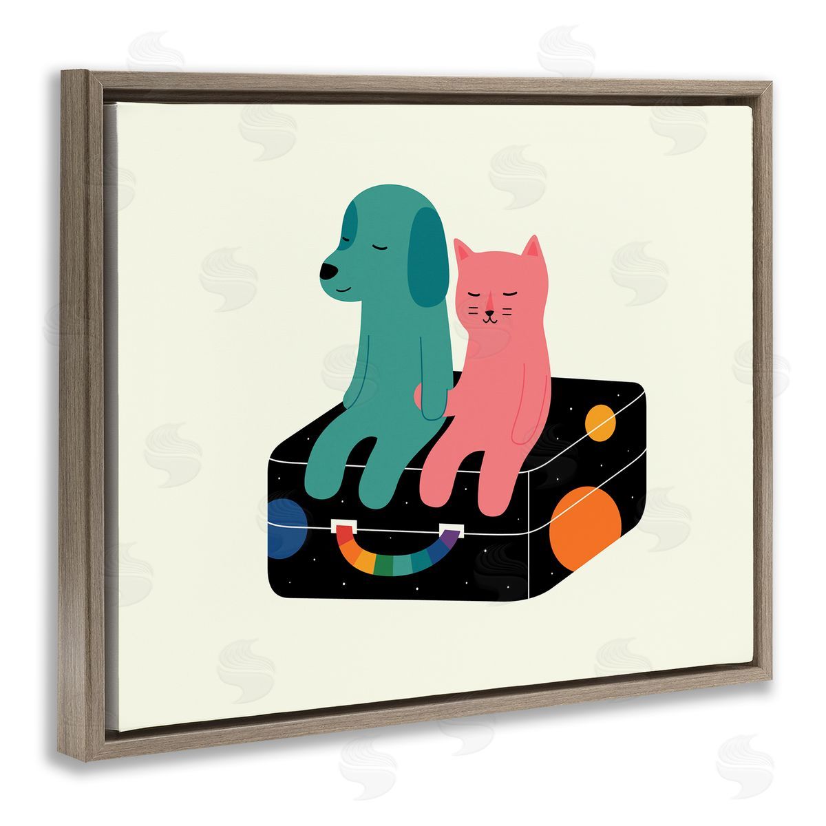 Andy Westface | Cat & Dog on Suitcase