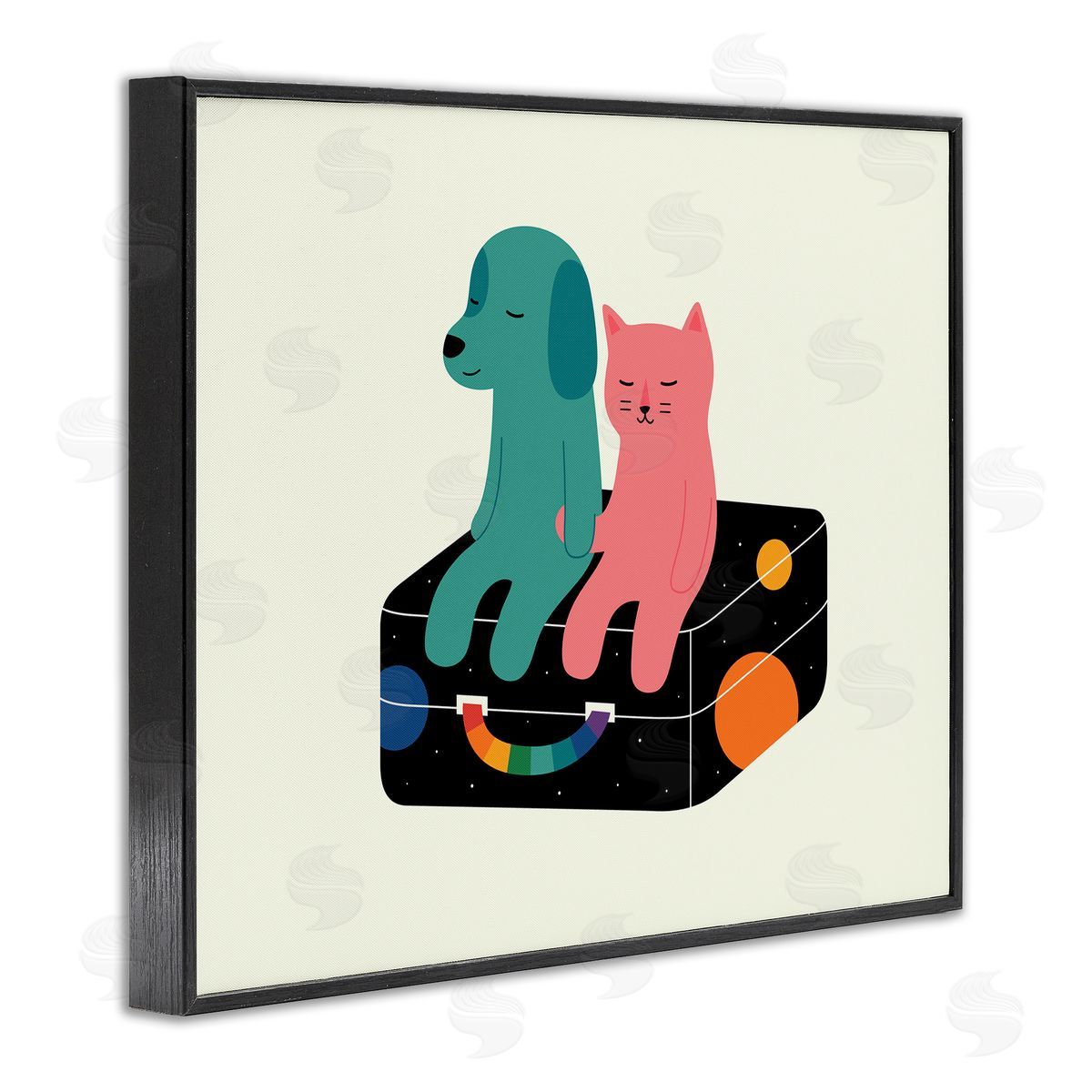 Andy Westface | Cat & Dog on Suitcase