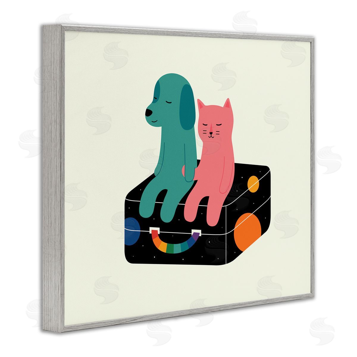 Andy Westface | Cat & Dog on Suitcase