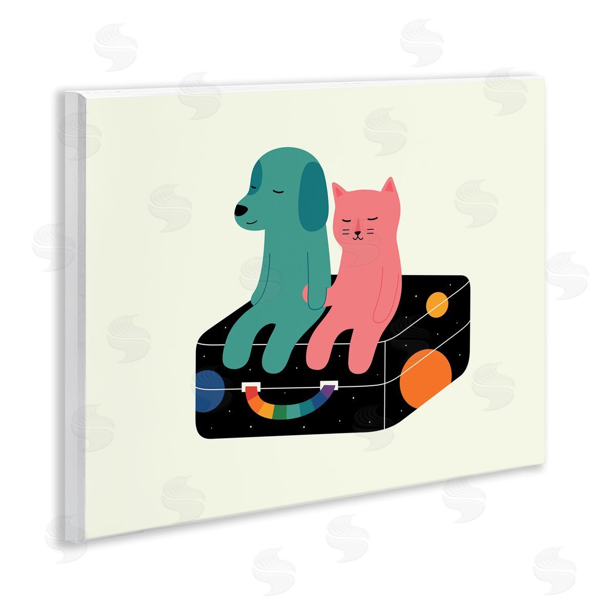 Andy Westface | Cat & Dog on Suitcase