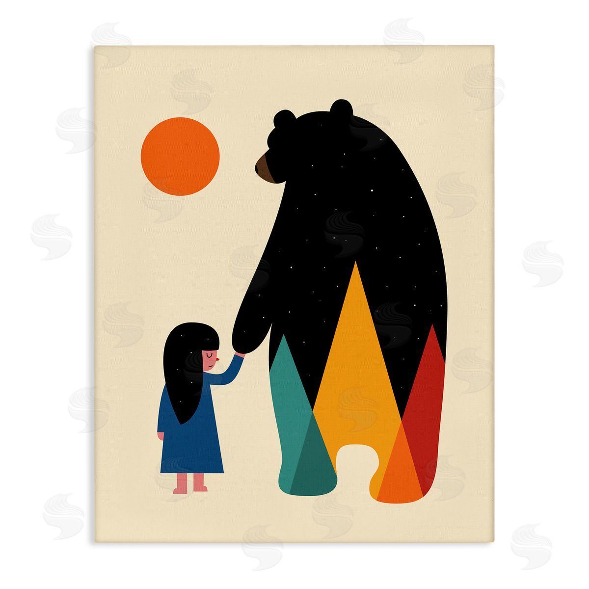 Andy Westface | Bear & Girl Silhouette