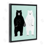Andy Westface | Black & White Bears Holding Hands