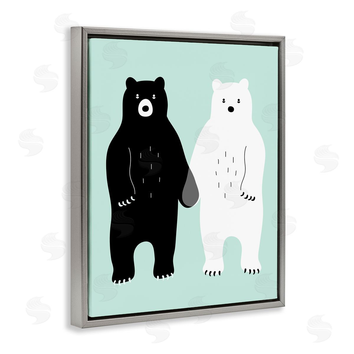 Andy Westface | Black & White Bears Holding Hands
