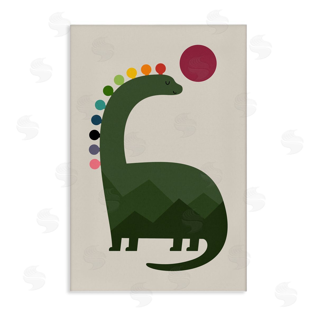 Andy Westface | Minimal Rainbow Dinosaur