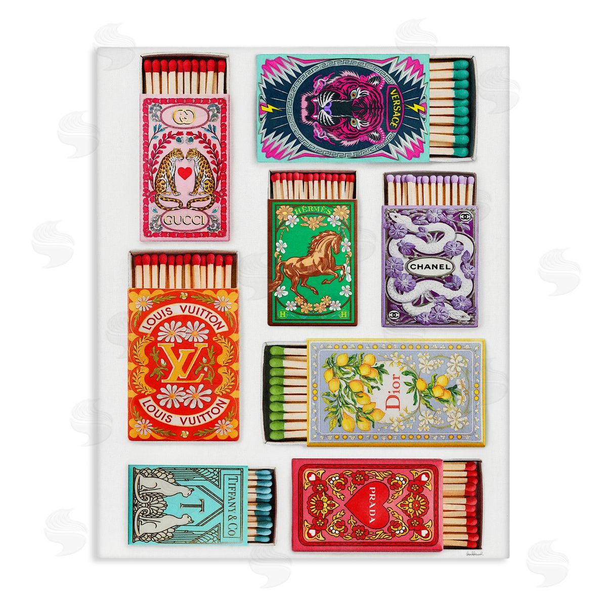 Amanda Greenwood | Iconic Fashion Brands Matchboxes