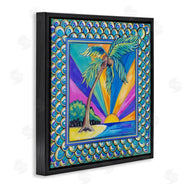 Nettie Price | Sun Rays & Palm Tree with Border