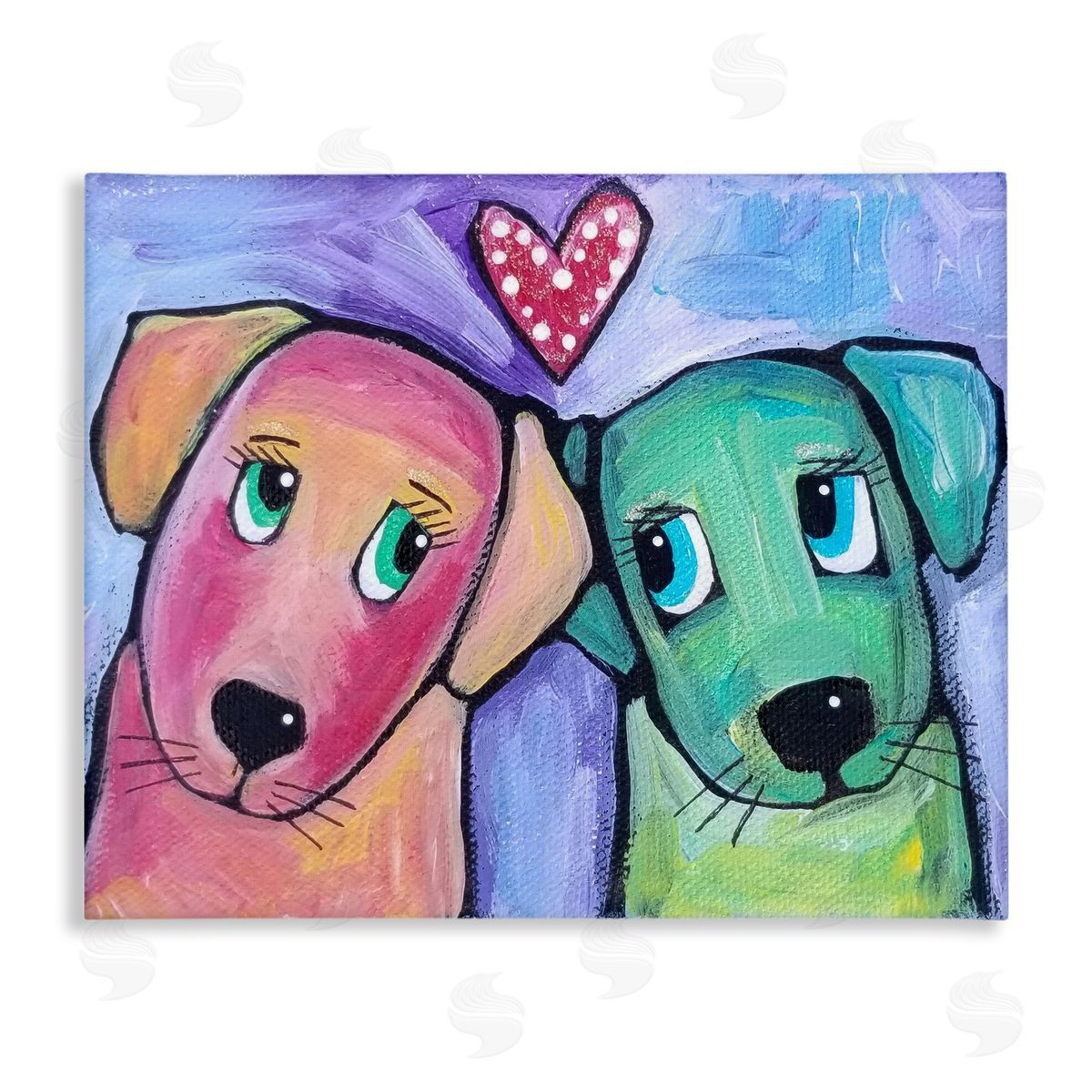 Nettie Price | Vivid Pink & Green Puppy Love