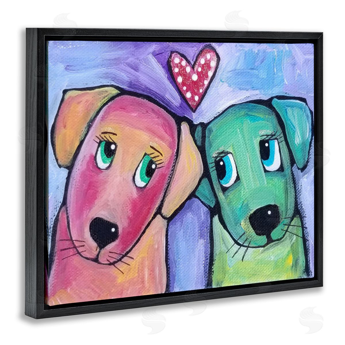 Nettie Price | Vivid Pink & Green Puppy Love