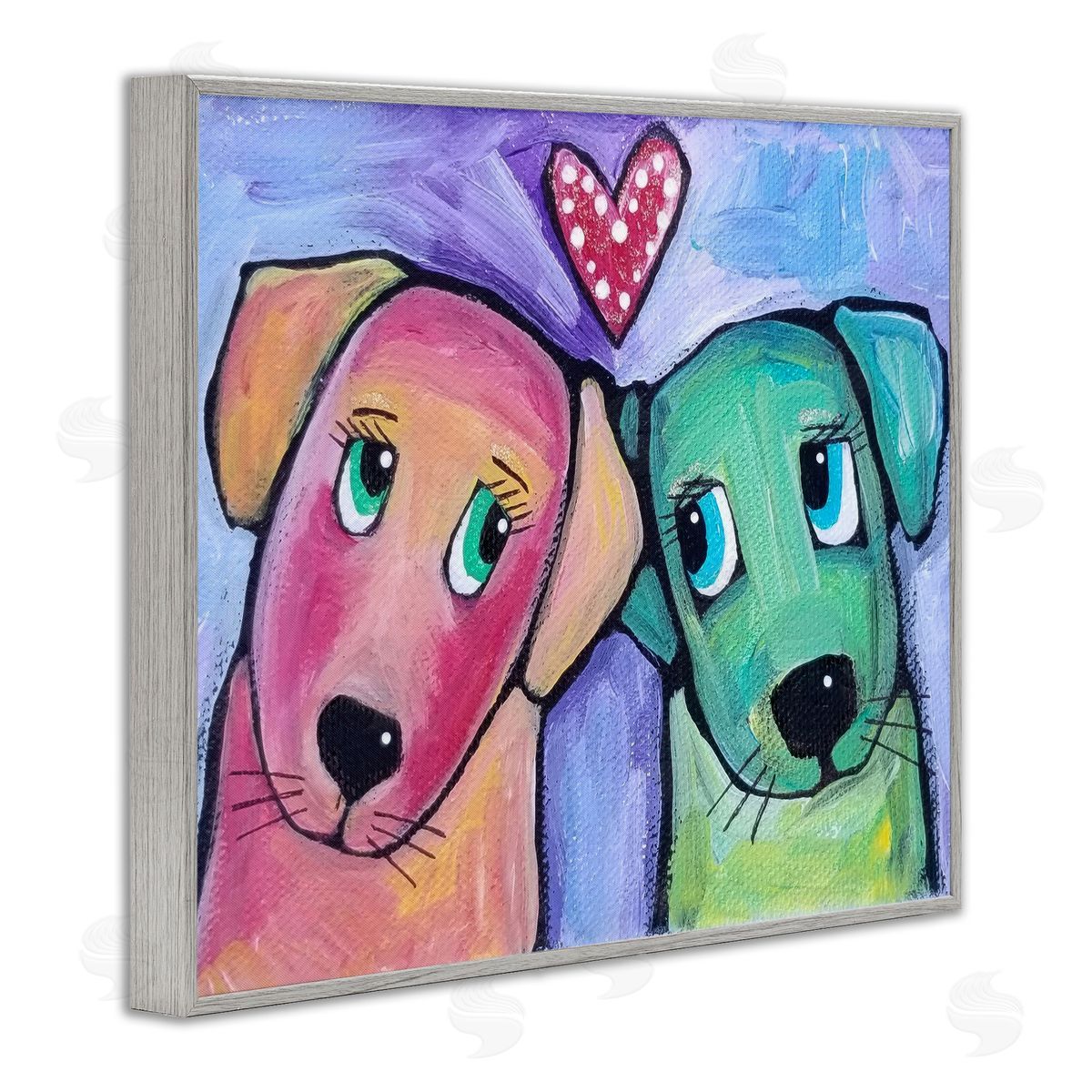 Nettie Price | Vivid Pink & Green Puppy Love