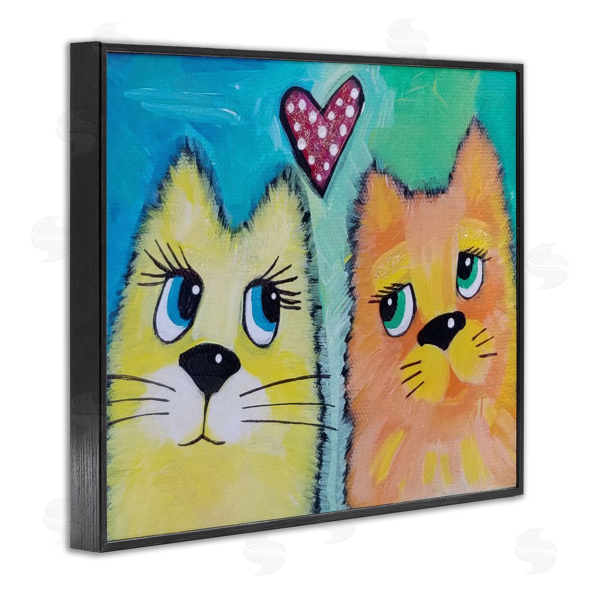 Nettie Price | Loving Cat Pair with Heart