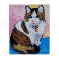 Nettie Price | Brown & White Cat Portrait