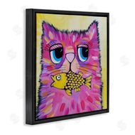 Nettie Price | Pink Cat & Yellow Fish