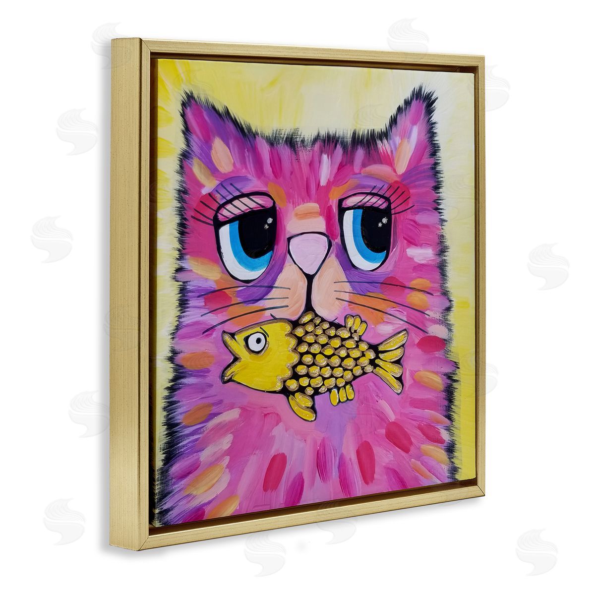 Nettie Price | Pink Cat & Yellow Fish