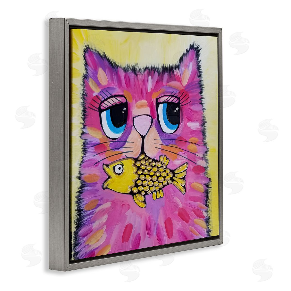Nettie Price | Pink Cat & Yellow Fish