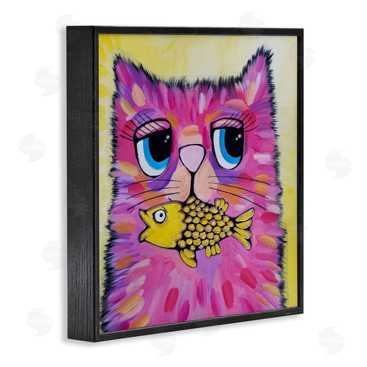 Nettie Price | Pink Cat & Yellow Fish