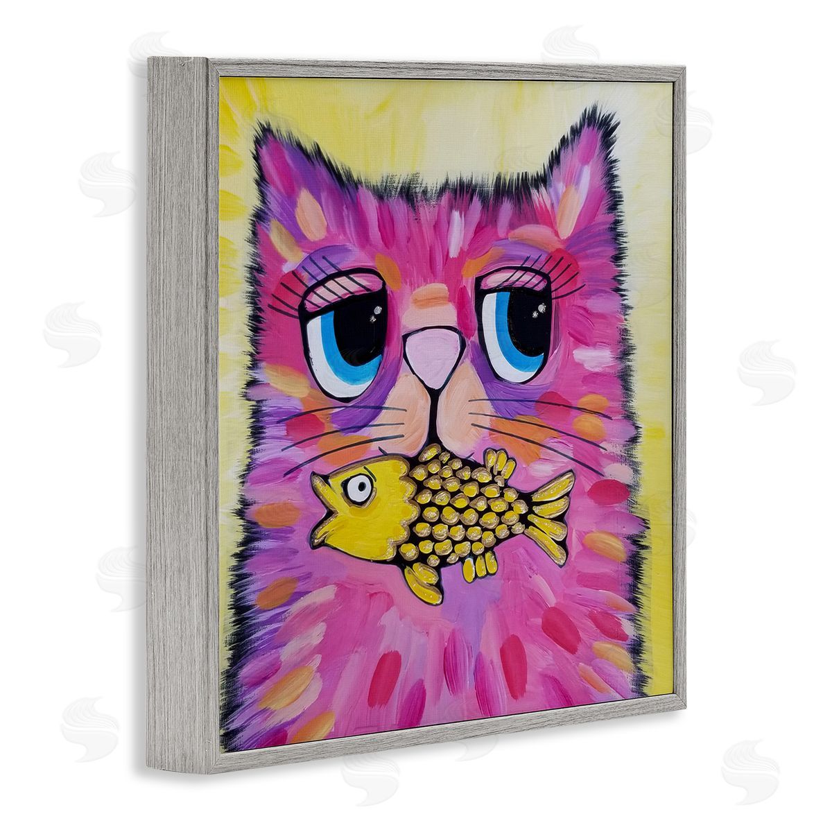 Nettie Price | Pink Cat & Yellow Fish