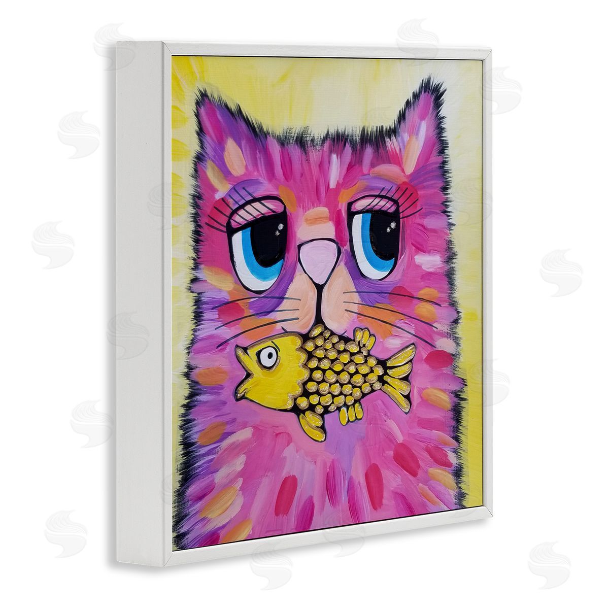 Nettie Price | Pink Cat & Yellow Fish