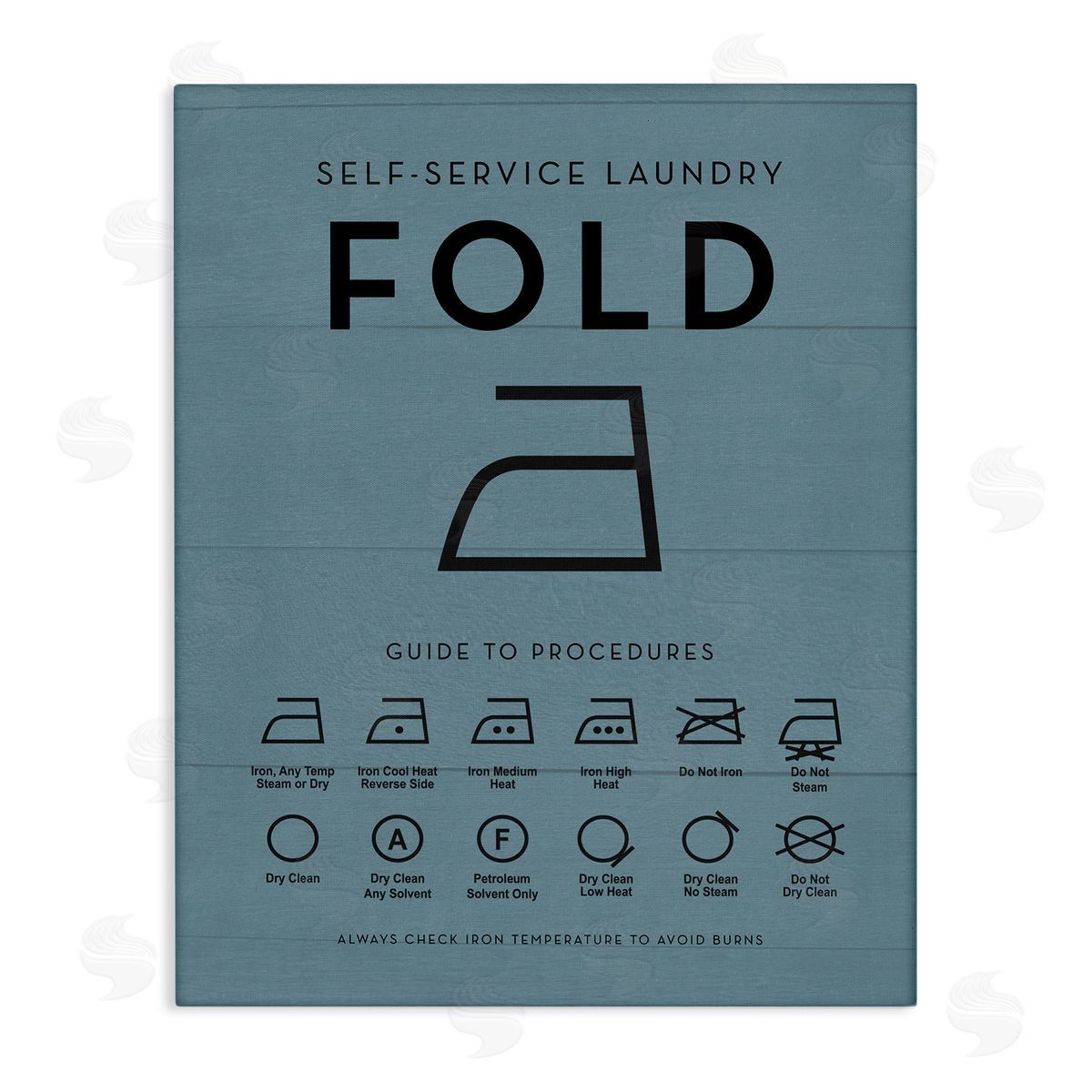 Lettered and Lined | Laundry Ironing Helpful Chart