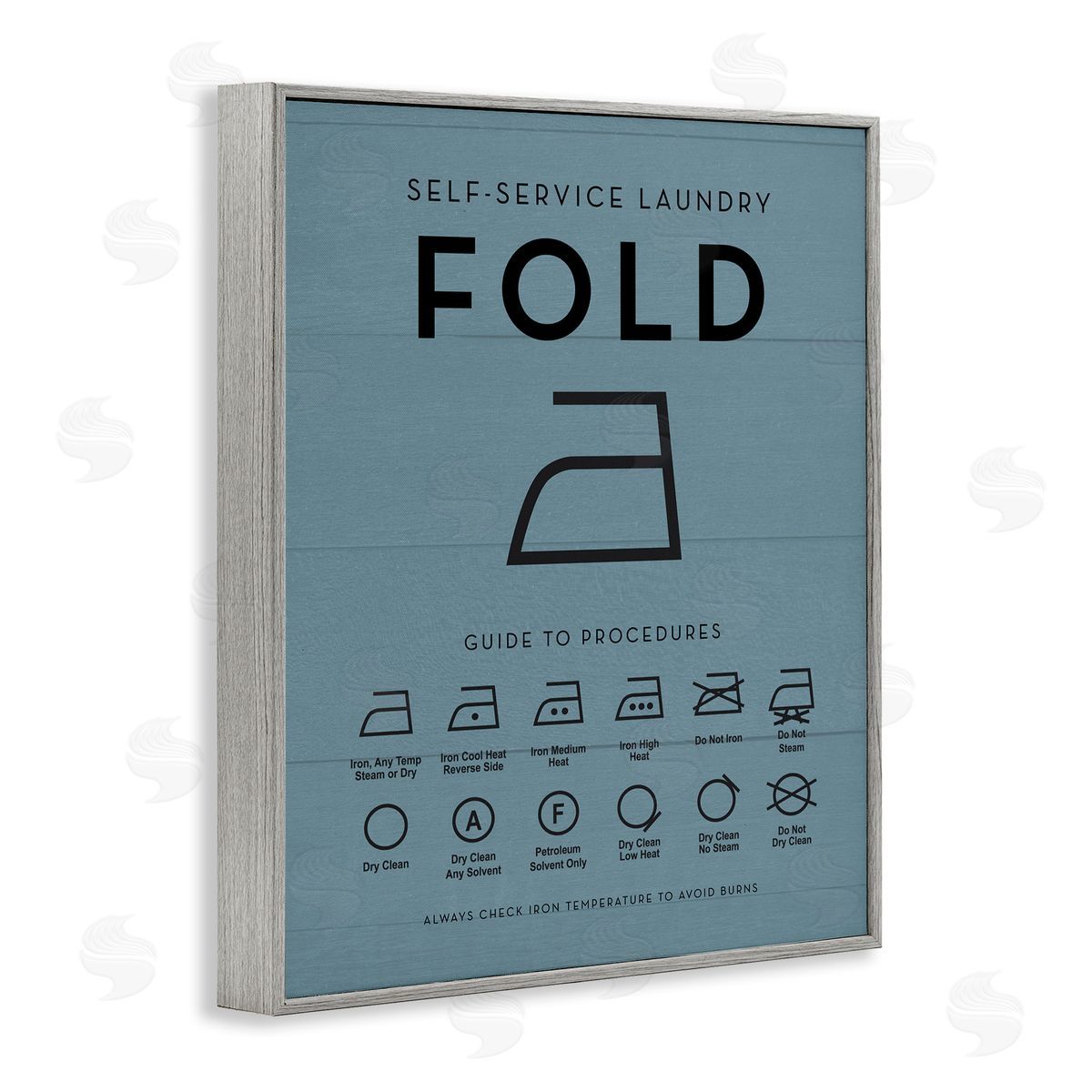 Lettered and Lined | Laundry Ironing Helpful Chart