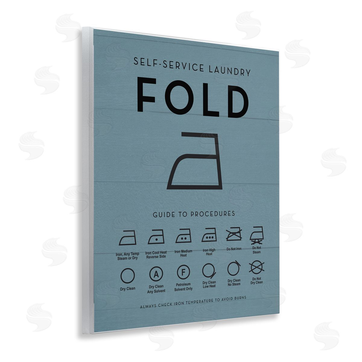 Lettered and Lined | Laundry Ironing Helpful Chart