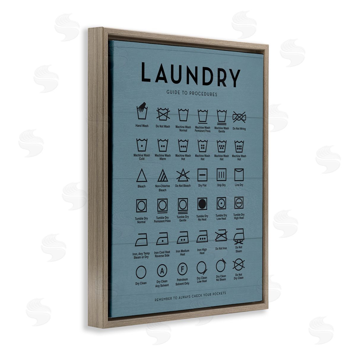 Lettered and Lined | Laundry Cycles Symbol Chart