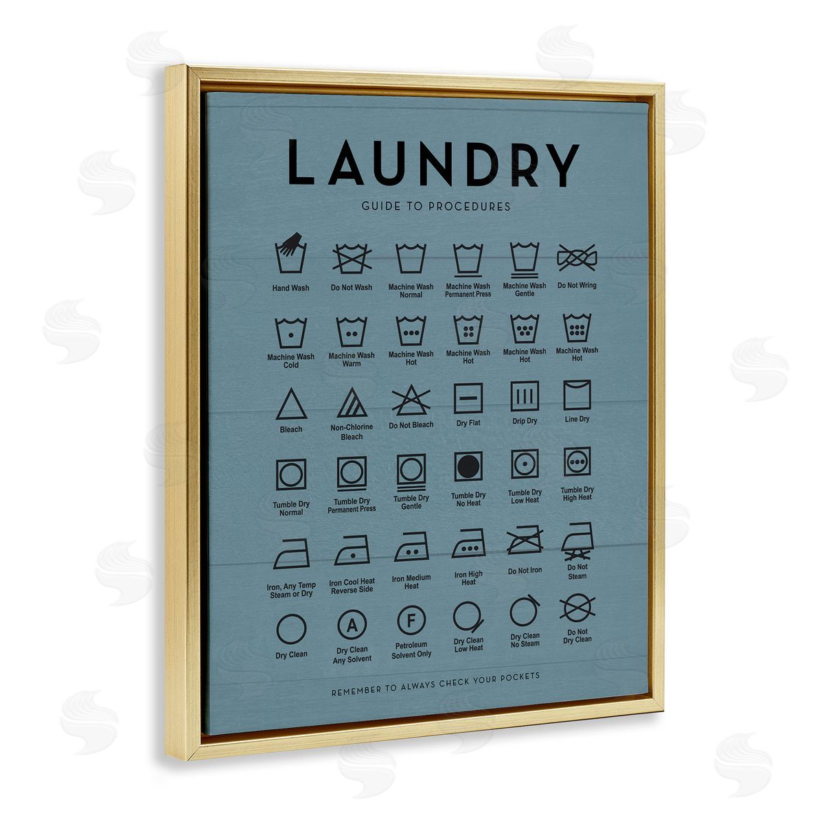 Lettered and Lined | Laundry Cycles Symbol Chart