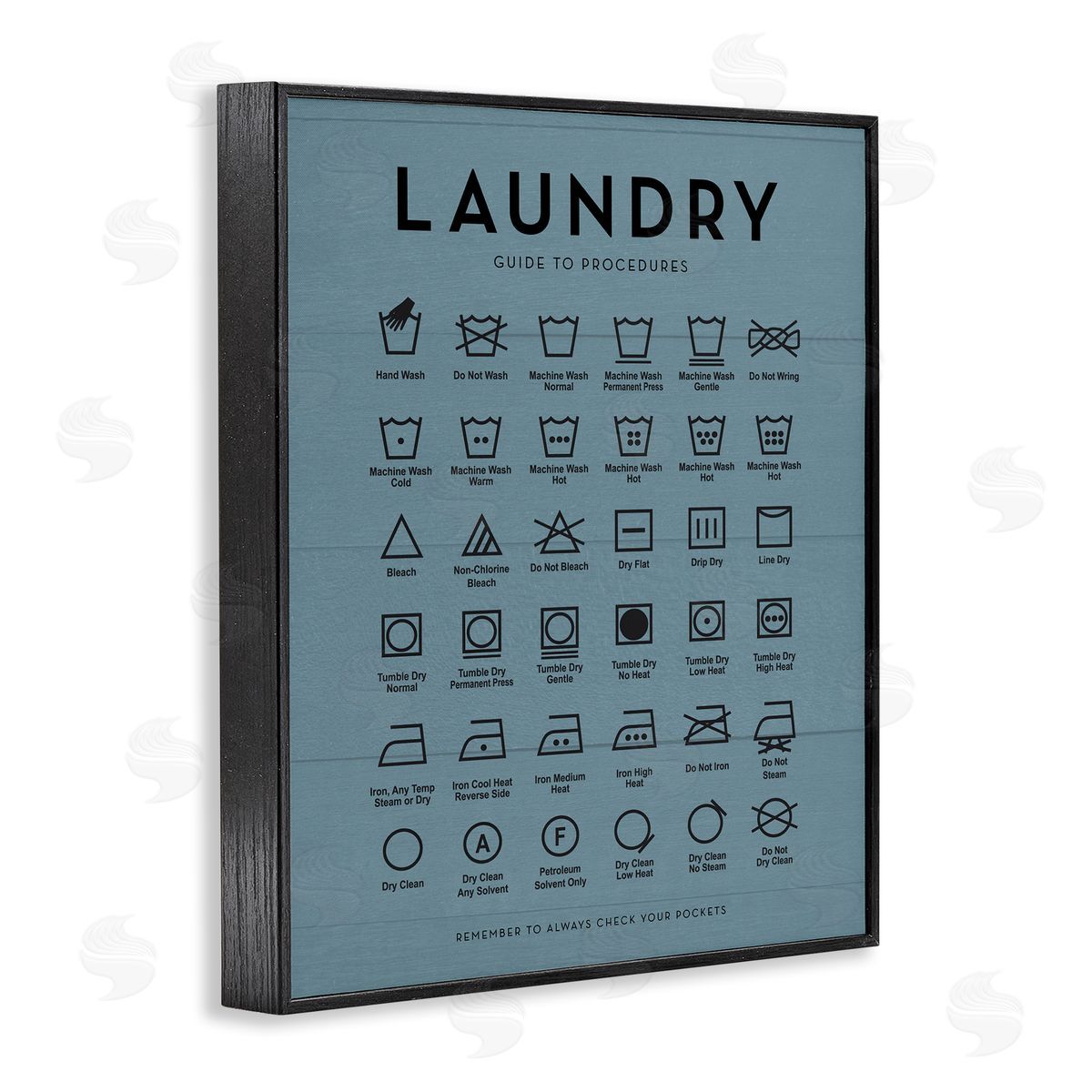 Lettered and Lined | Laundry Cycles Symbol Chart
