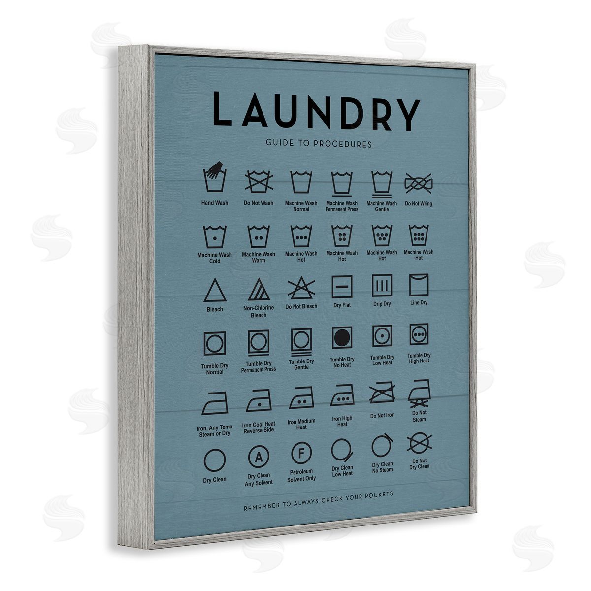 Lettered and Lined | Laundry Cycles Symbol Chart