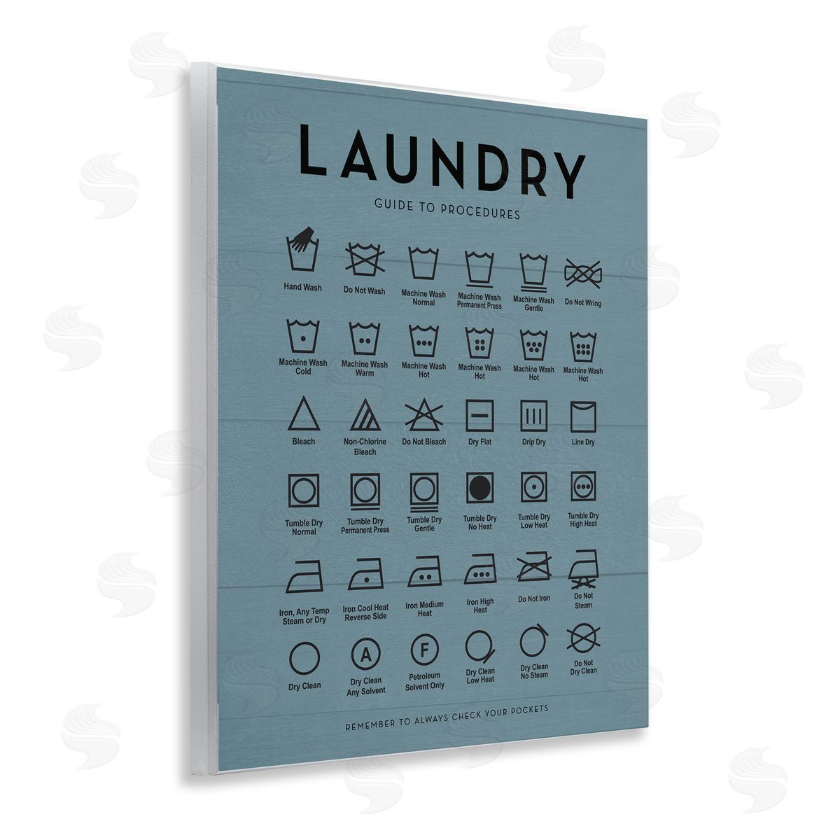 Lettered and Lined | Laundry Cycles Symbol Chart