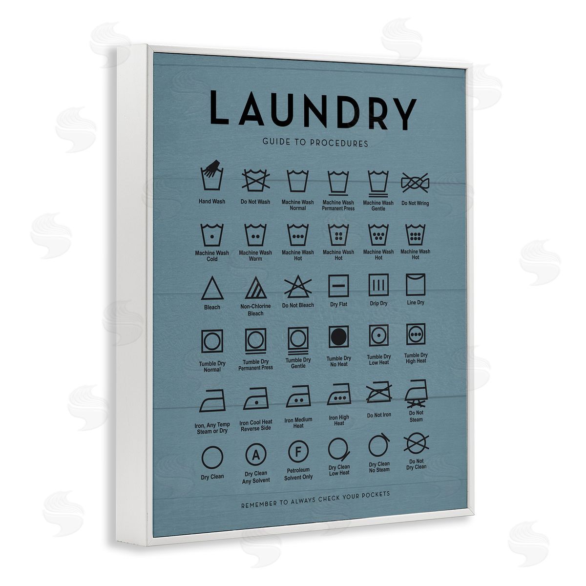 Lettered and Lined | Laundry Cycles Symbol Chart