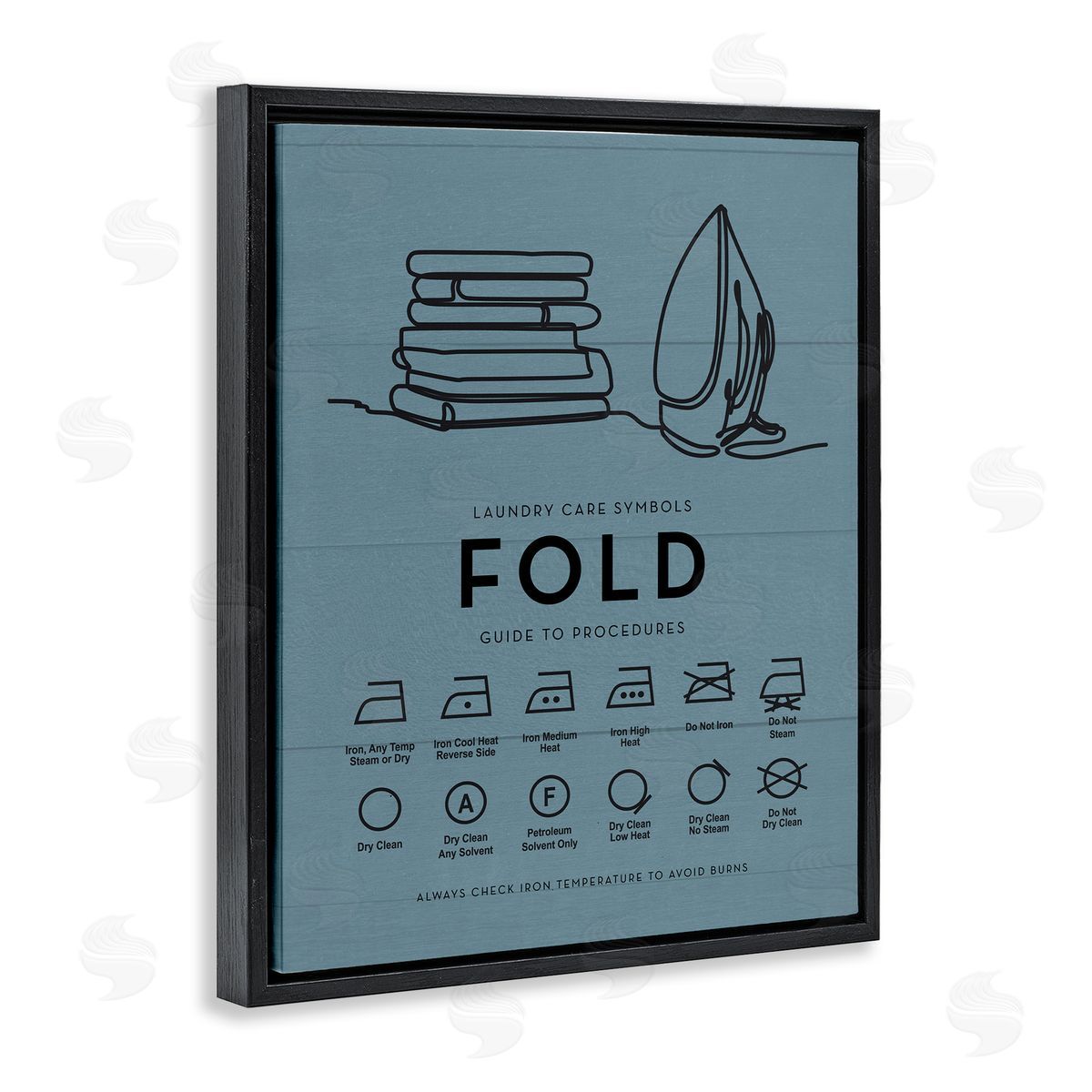 Lettered and Lined | Laundry Fold & Iron Chart