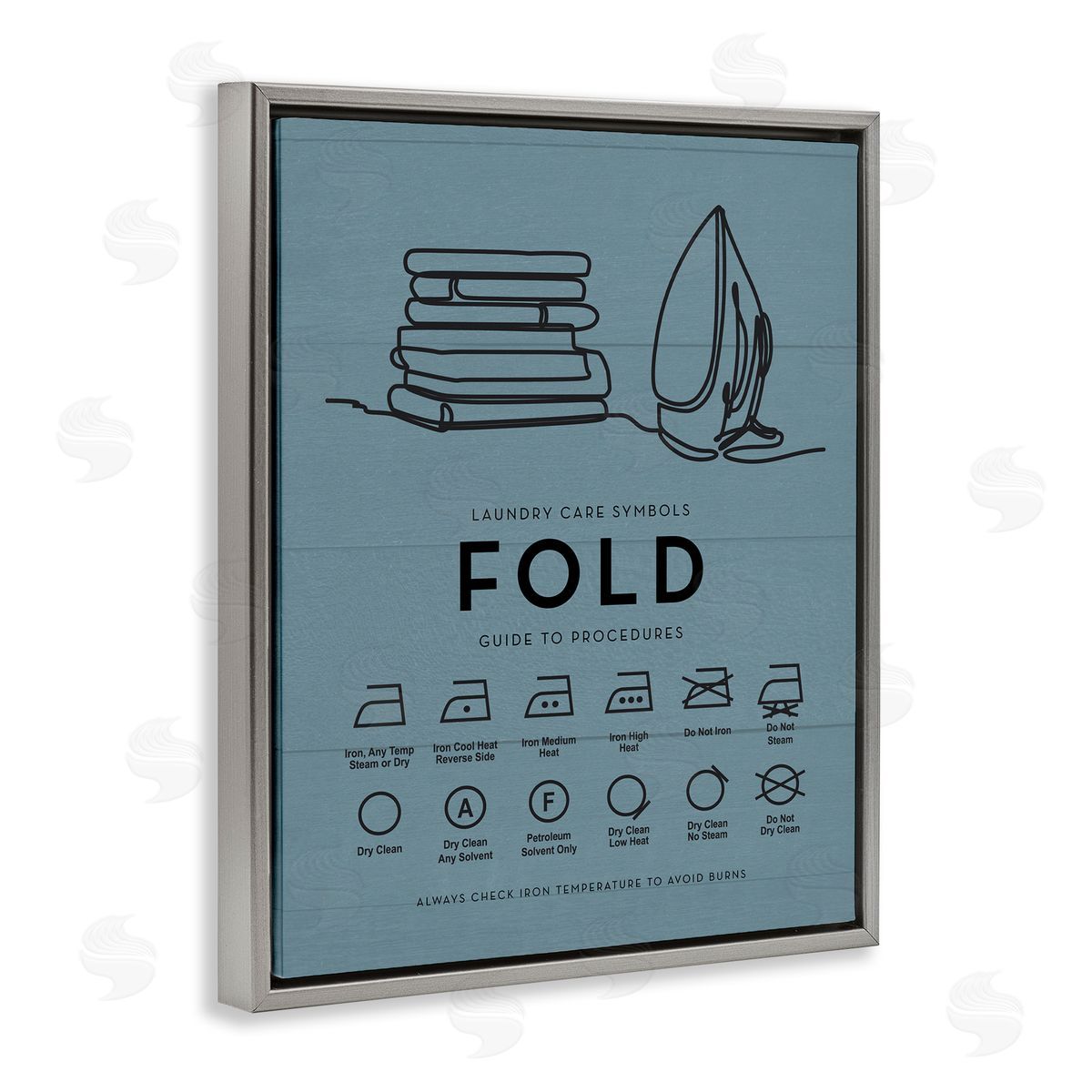 Lettered and Lined | Laundry Fold & Iron Chart
