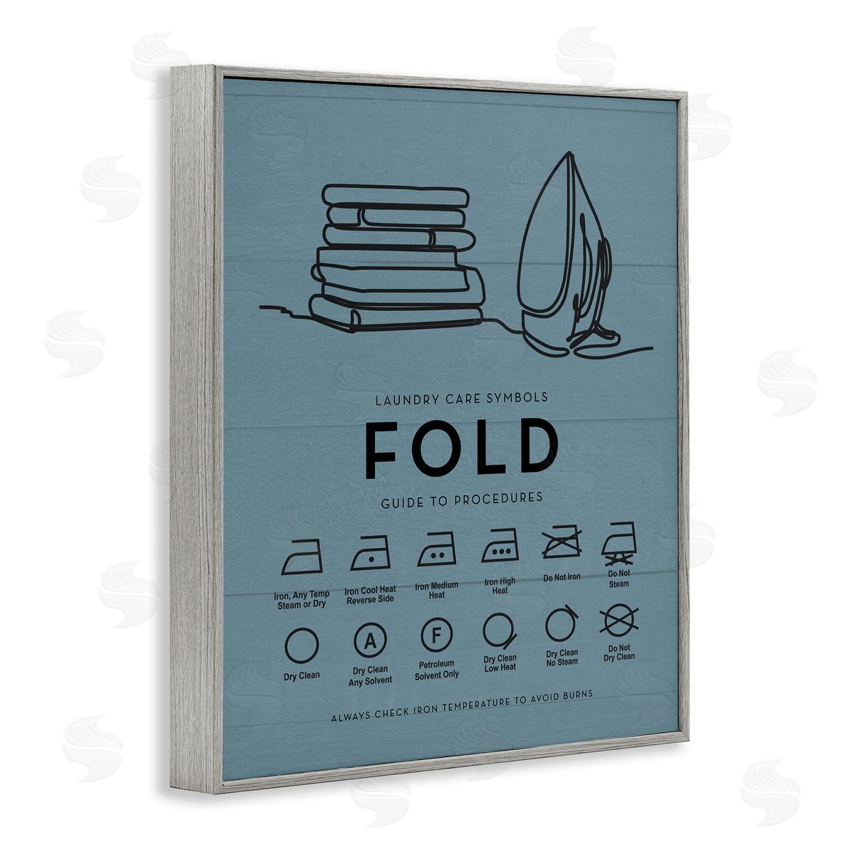 Lettered and Lined | Laundry Fold & Iron Chart
