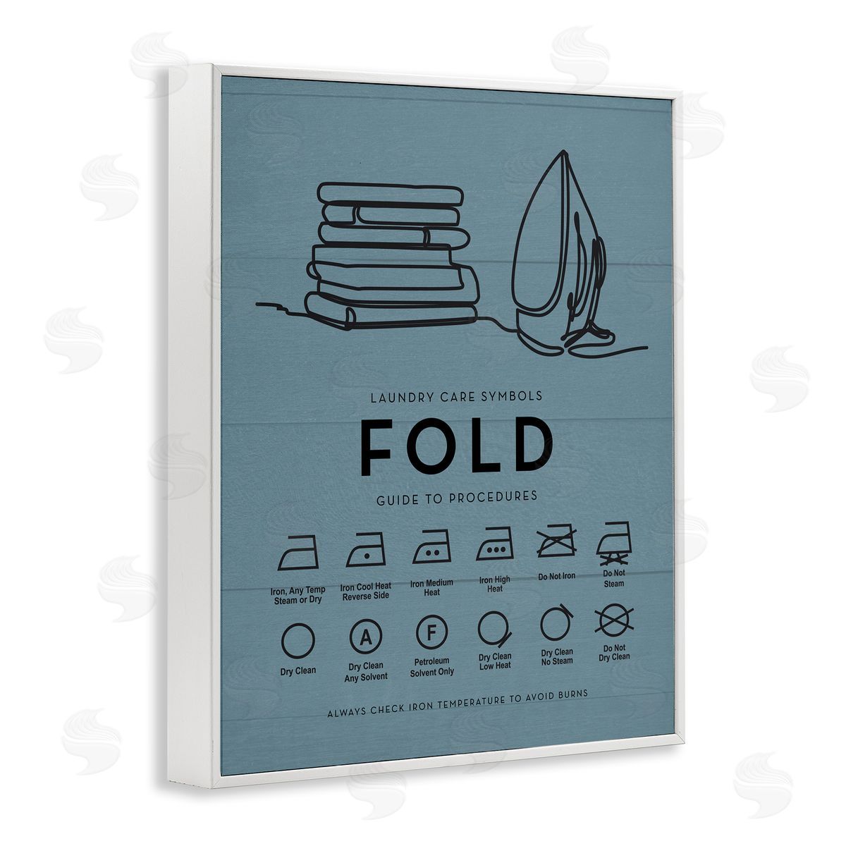 Lettered and Lined | Laundry Fold & Iron Chart