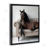 Lettered and Lined | Horse Lounging on Sofa