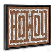 Lettered and Lined | Mosaic Style Howdy in Brown