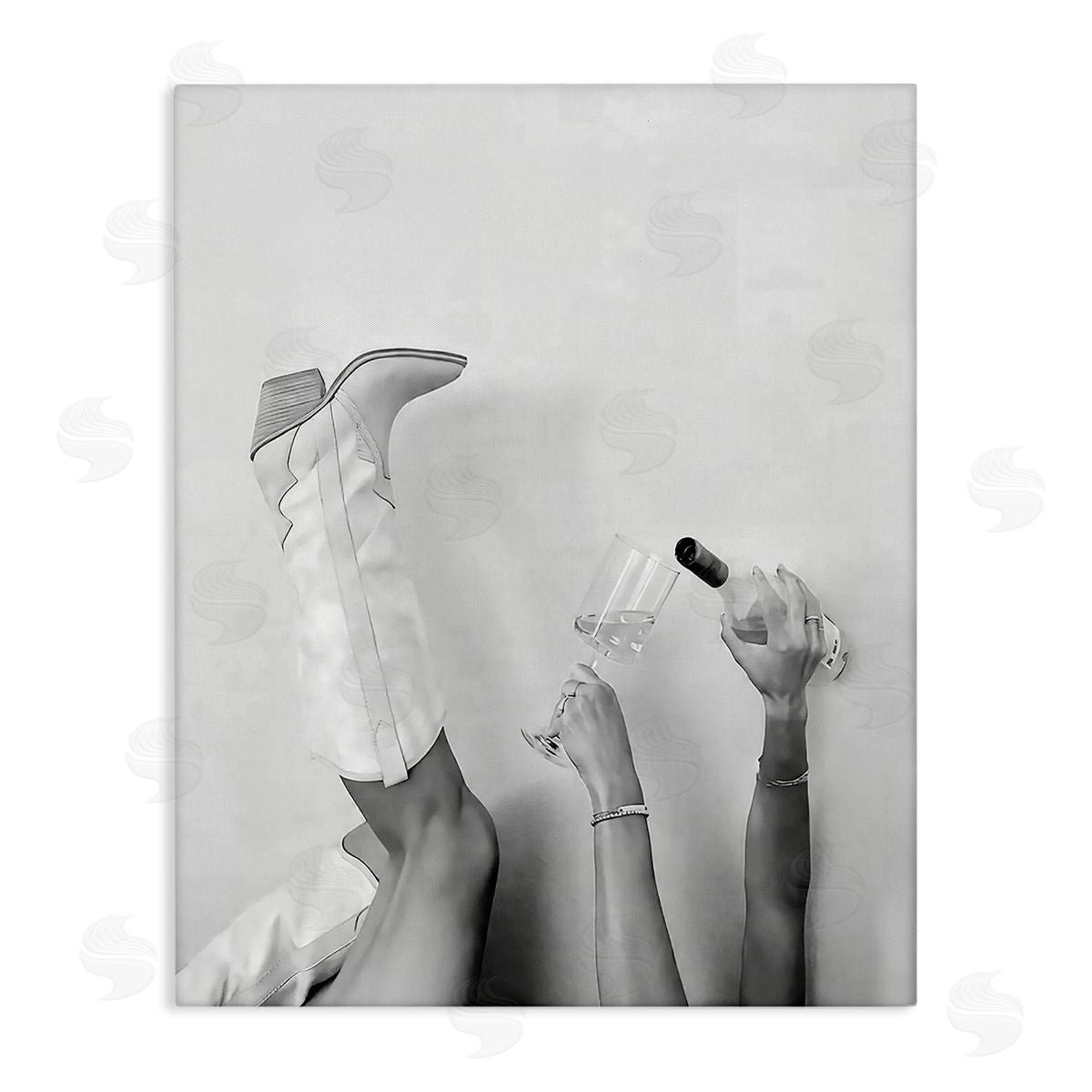 Lettered and Lined | Cowgirl with Champagne Glass