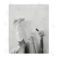 Lettered and Lined | Cowgirl with Champagne Glass