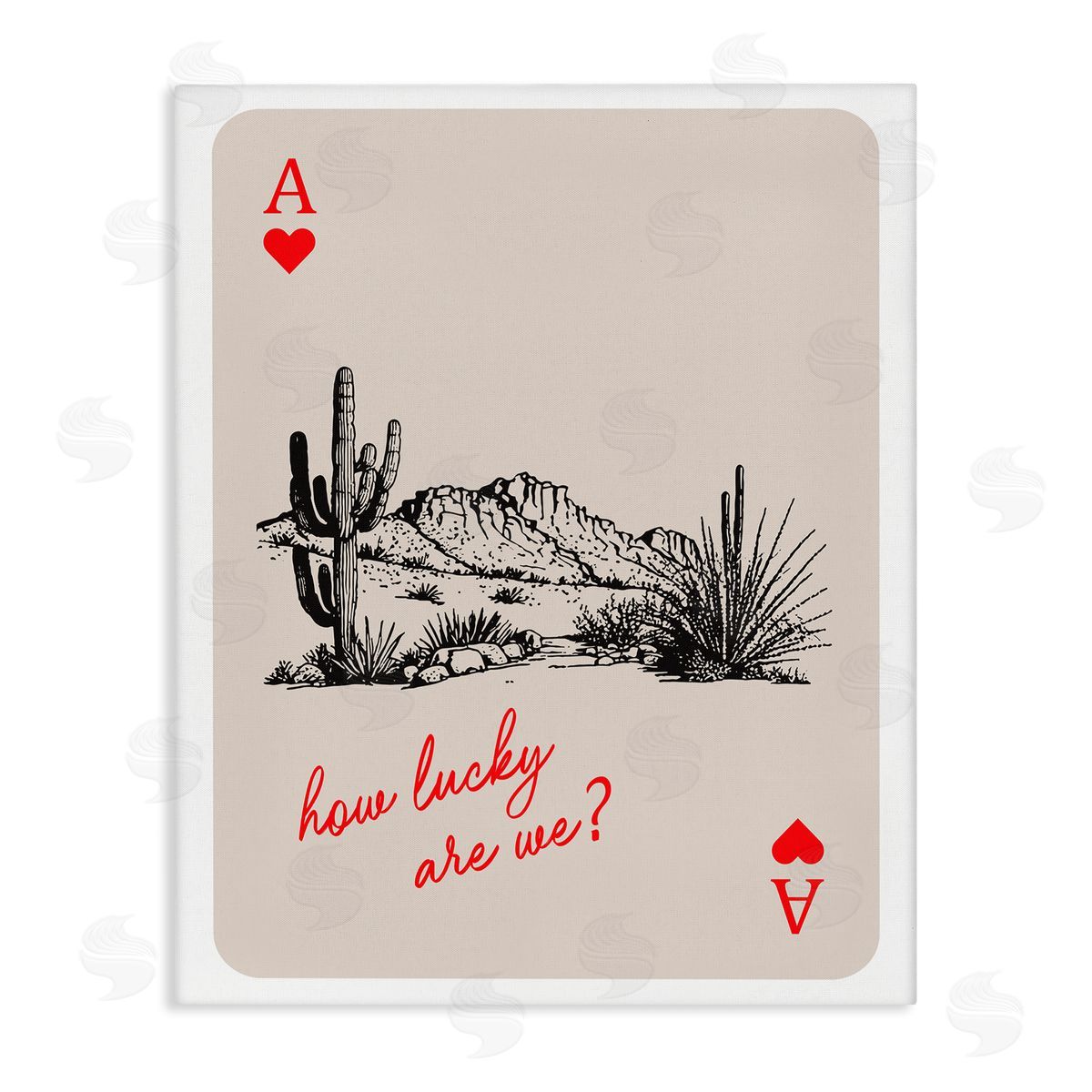 Lettered and Lined | Playing Card with Lucky Phrase